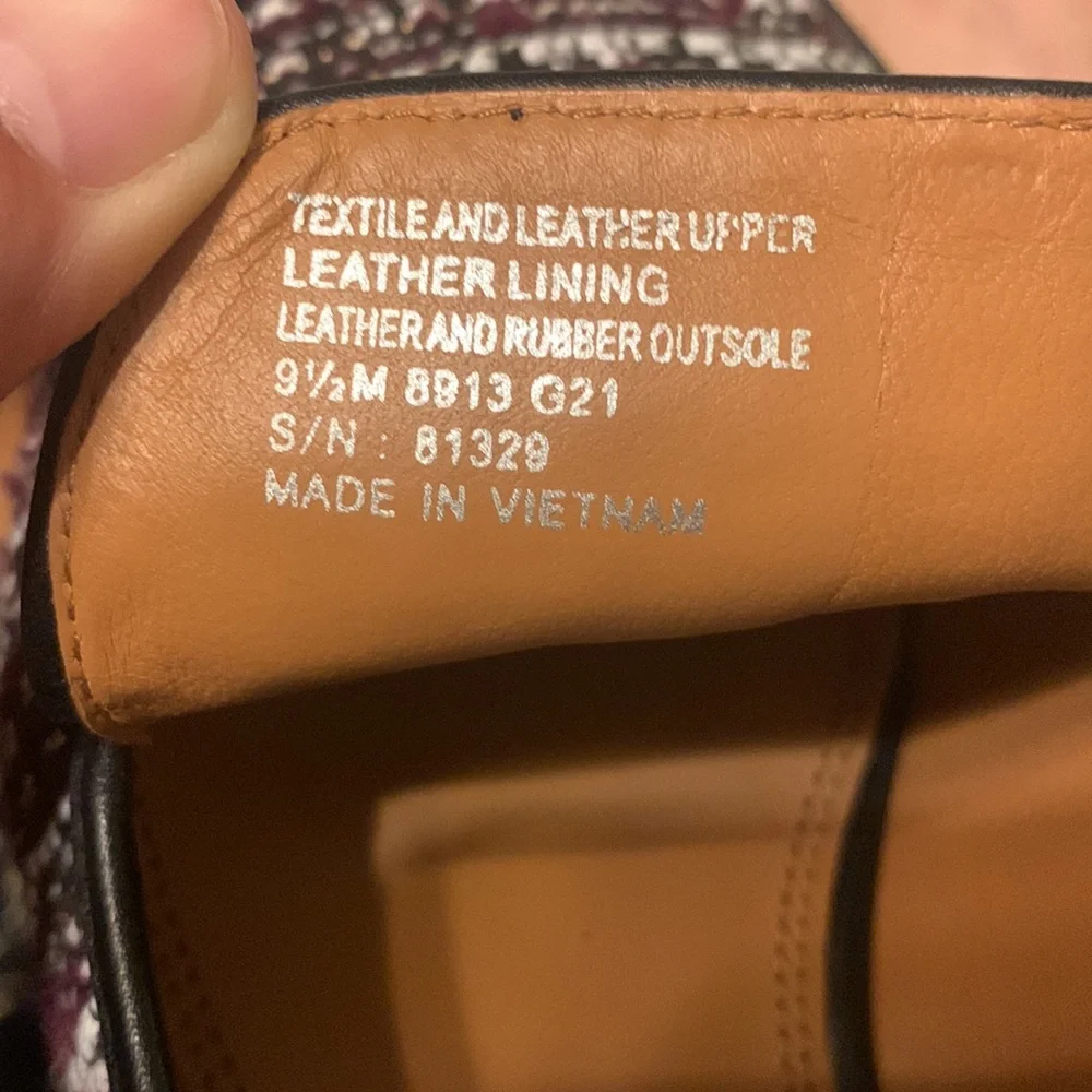Tory Burch, Mini Benton Charm Loafer Tweed, New Claret Multi, US 9.5